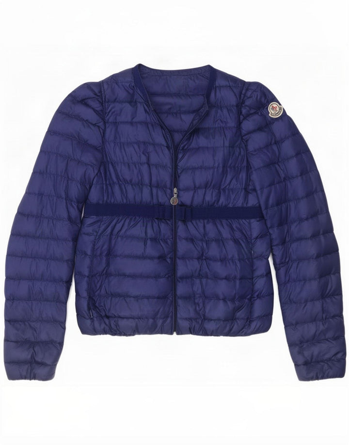 Moncler piger polstret jakke 13-14 år marineblå polyamid
