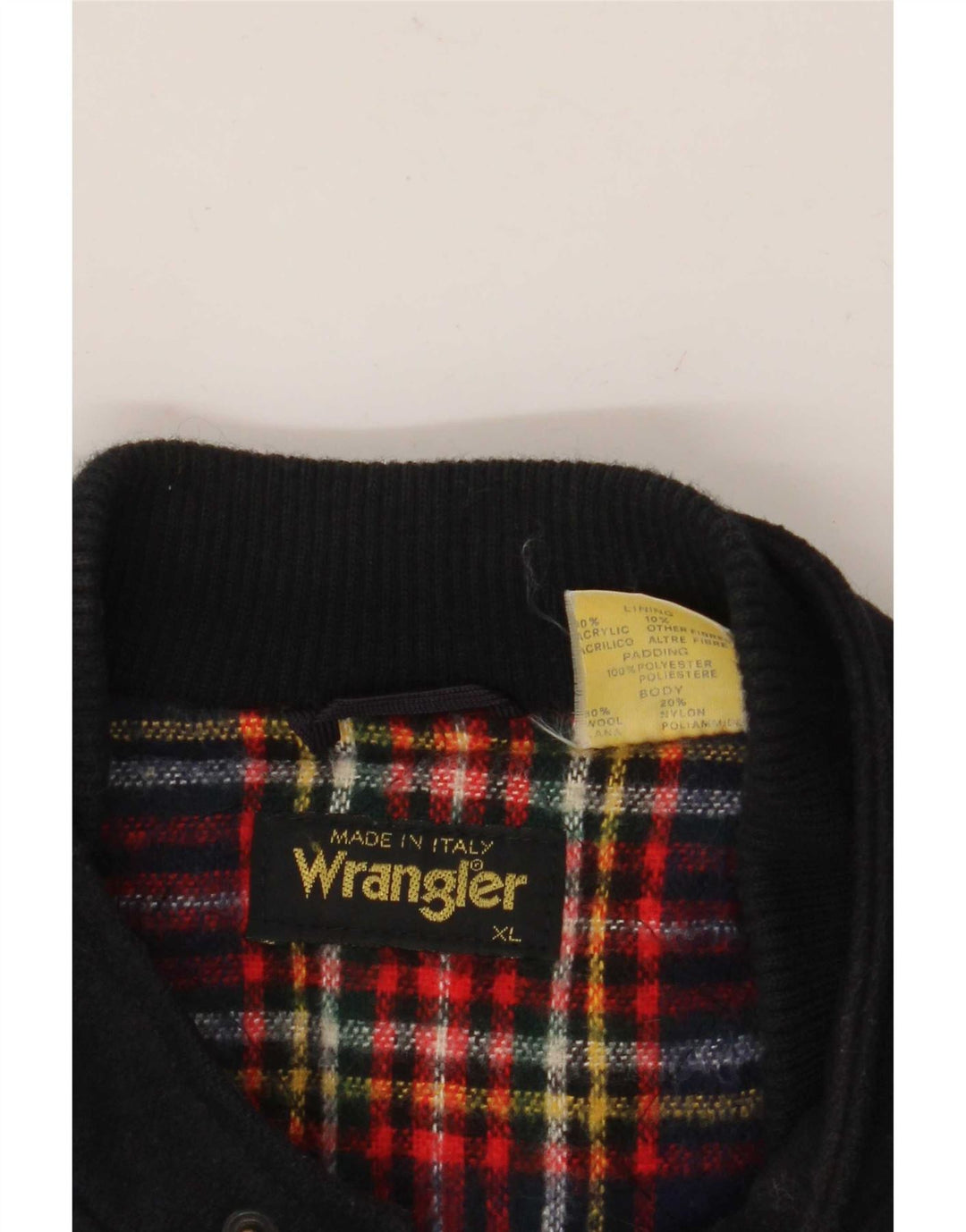 Wrangler Herre Windbreaker Coat UK 42 XL Navy Blue Wool