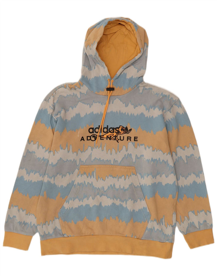 Adidas Herre grafisk hættetrøje Jumper Medium Flerfarvet Tie Dye Bomuld