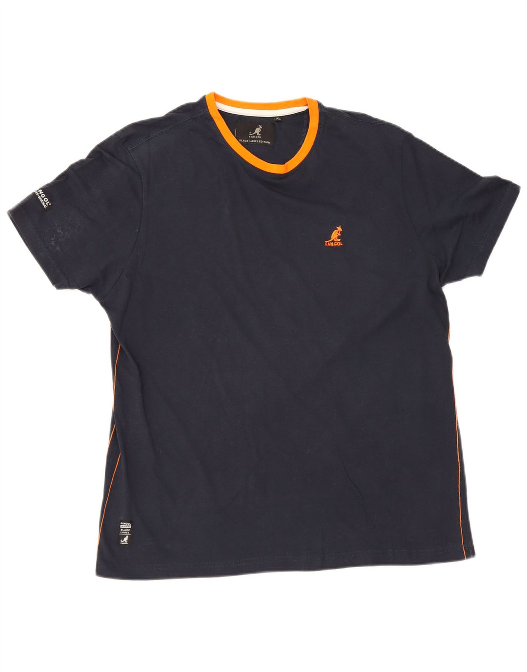 Kangol herre T-shirt top XL marineblå bomuld