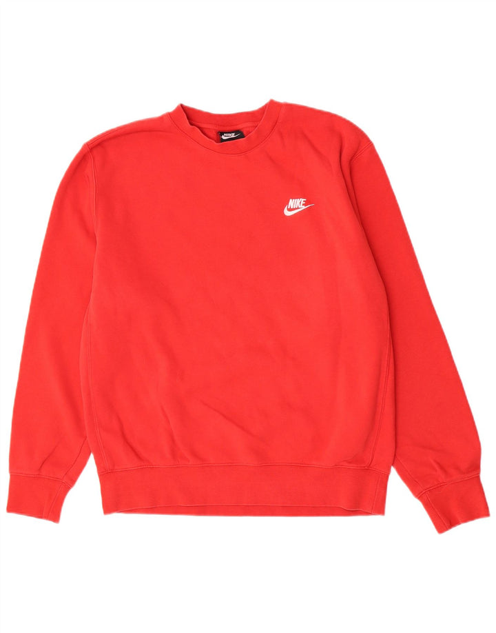 Nike sweatshirt til mænd, medium rød bomuld