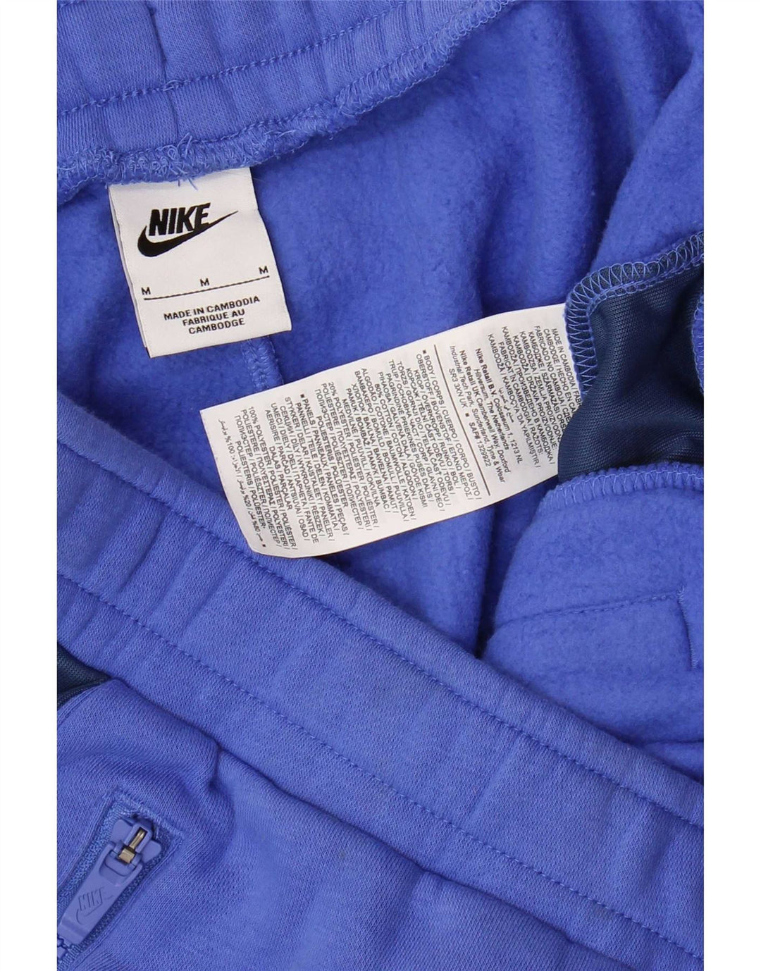 Nike Træningsdragt til mænd Joggers Medium Blue Colourblock Bomuld