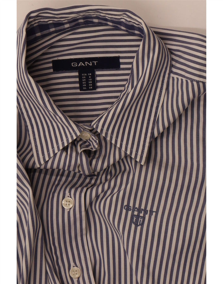 Gant Dameskjorte UK 12 Medium Blue Pinstripe