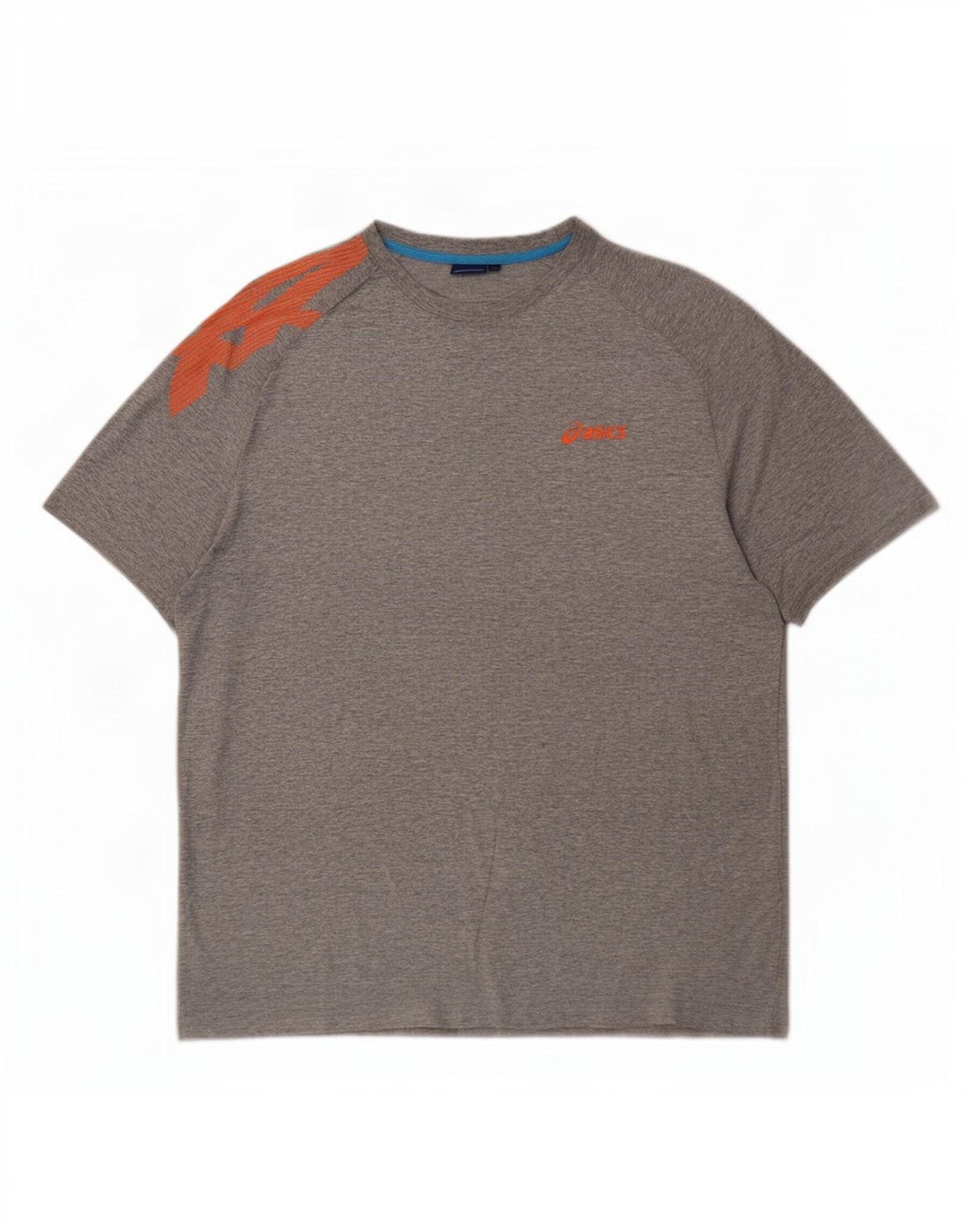 Asics Herre Grafisk T-Shirt Top XL Grå Bomuld