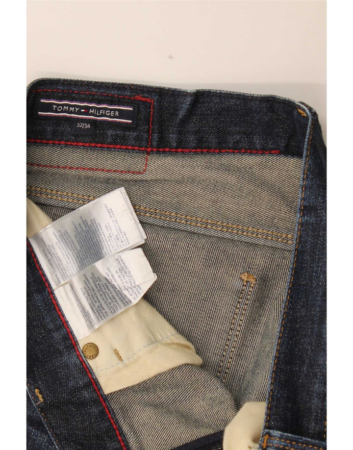 Tommy Hilfiger Herre Slim Jeans W32 L30 Marineblå Bomuld