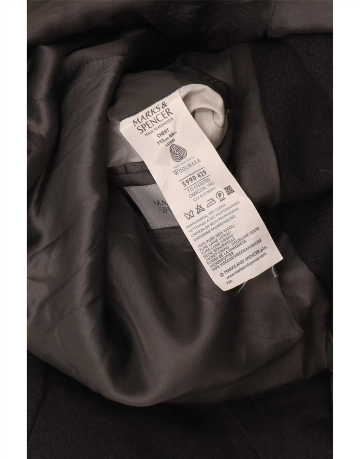 Marks & Spencer Herre 2-knaps blazerjakke UK 44 XL Grå Ny uld