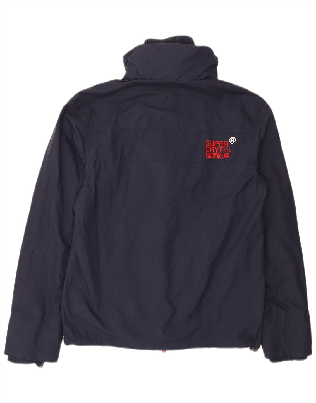 Superdry Windcheater regnjakke til mænd UK 36 Lille marineblå nylon