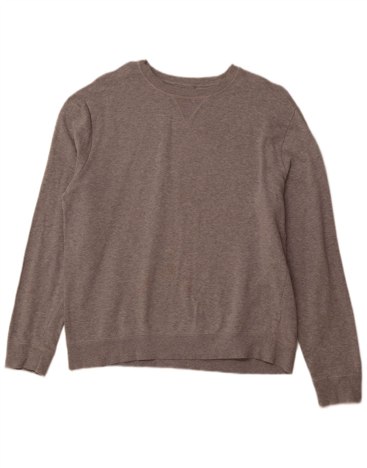 COS Herre Sweatshirt Jumper Stor Grå Bomuld