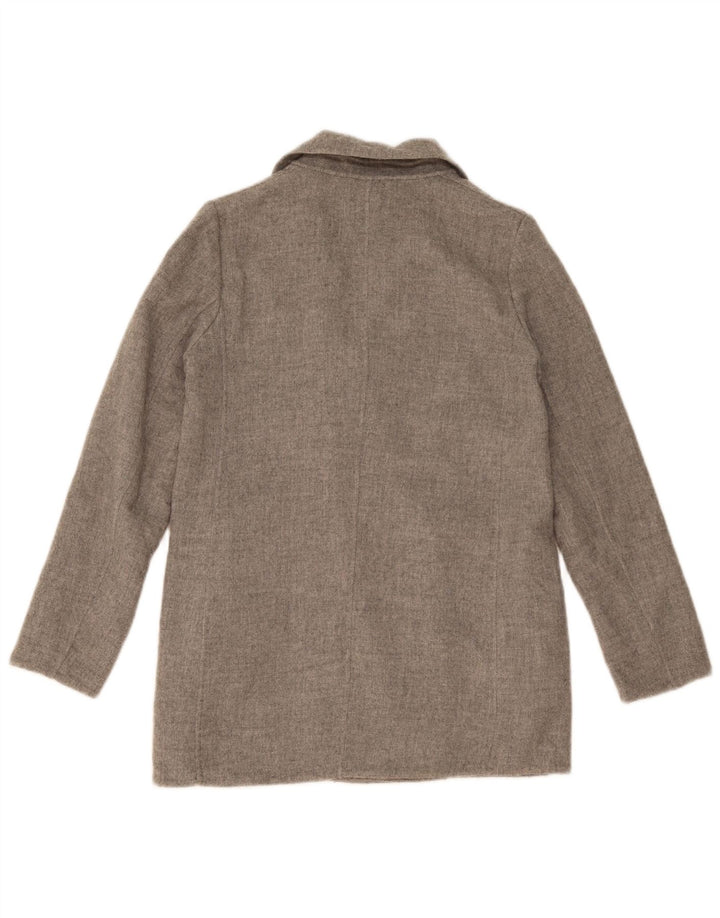 Massimo Dutti Dame Dobbeltradet Oversized Blazer Jakke EU 36 XS Grå