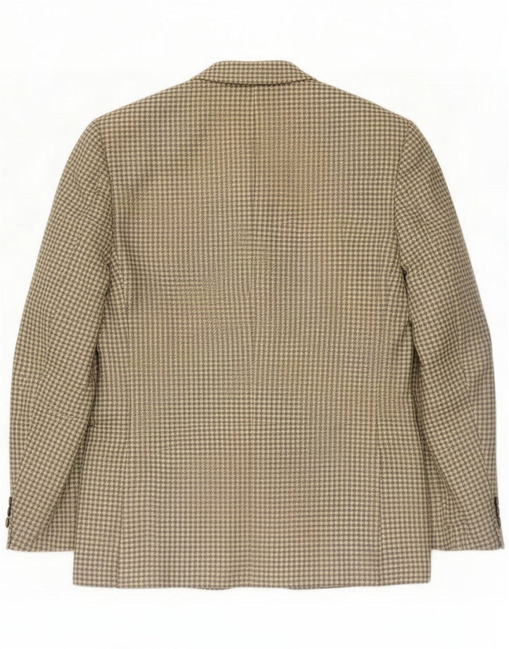 Stefanel Herre 3-knaps blazerjakke IT 46 Small Grey Ternet Wool