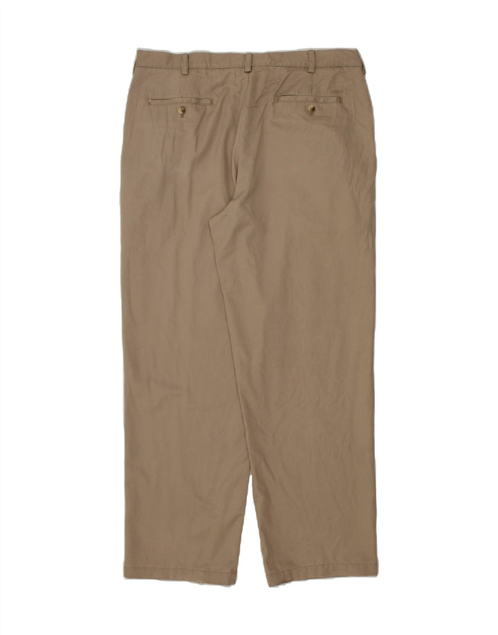 IZOD Mens Chino Trousers W38 L32 Beige Cotton Vintage Izod and Second-Hand Izod from Messina Hembry 