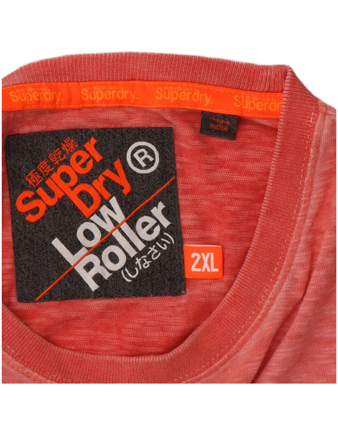 Superdry Herre Low Roller T-Shirt Top 2XL Pink