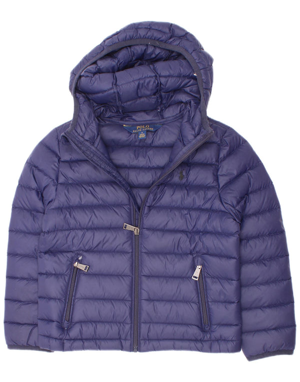 Polo Ralph Lauren drenge hættepolstret jakke 5-6 år marineblå polyester