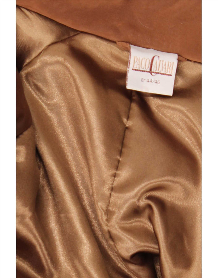 Paco Calvari Dame Oversized Overfrakke IT 44/46 Stor brun polyester