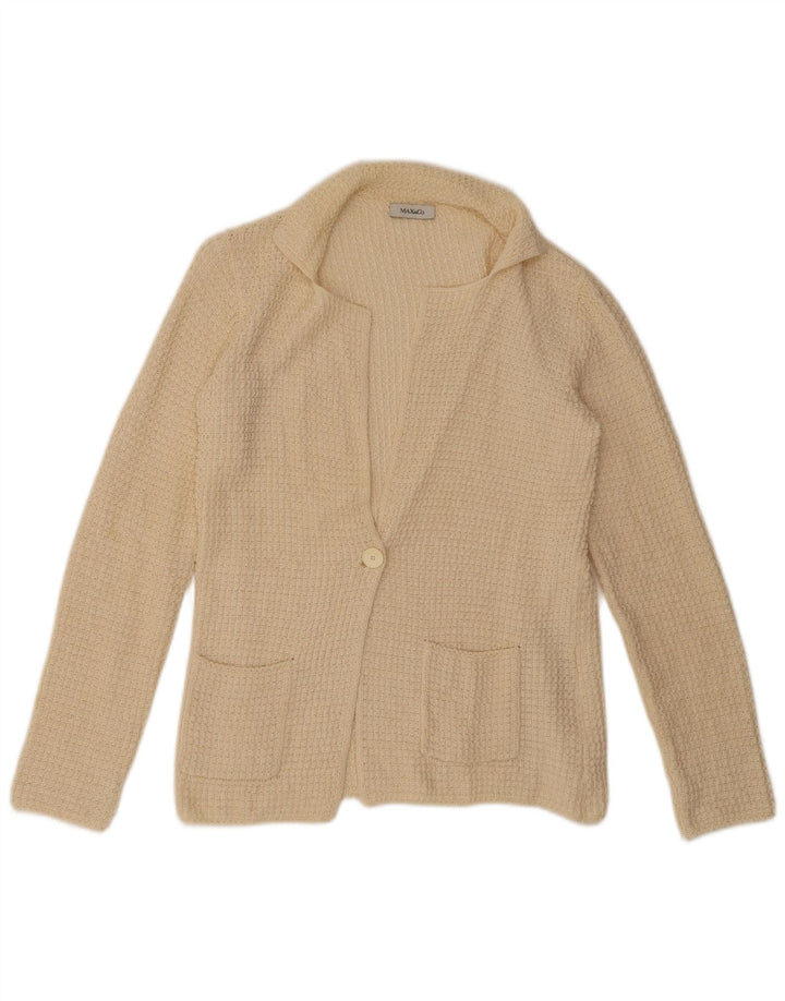 Max & Co. Dame cardigan sweater UK 10 Small Beige Linen