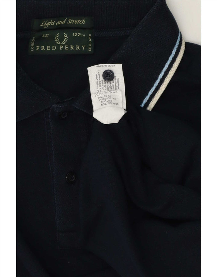 Fred Perry Herre poloshirt Stor marineblå bomuld