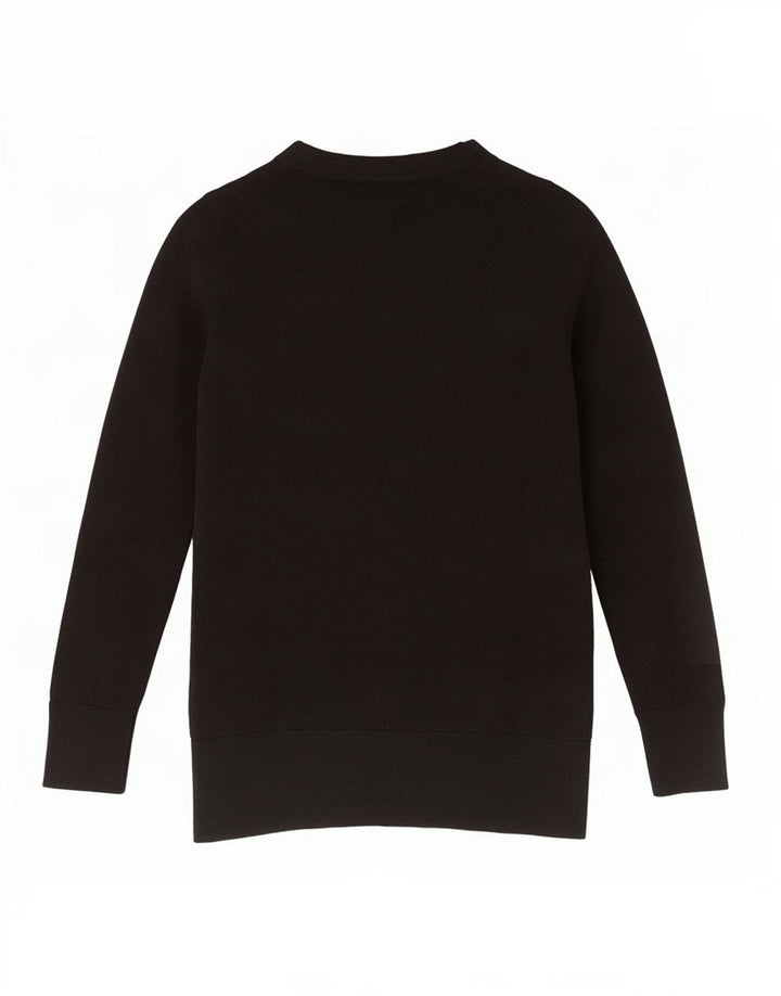 Cos Dame sweater med rund hals DK 6 XS sort uld