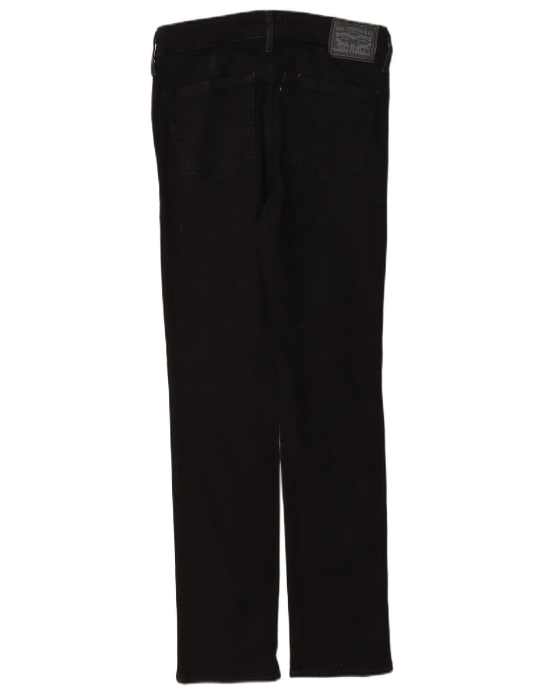 Levi's Dame 712 Slim Jeans W26 L30 Sort Bomuld