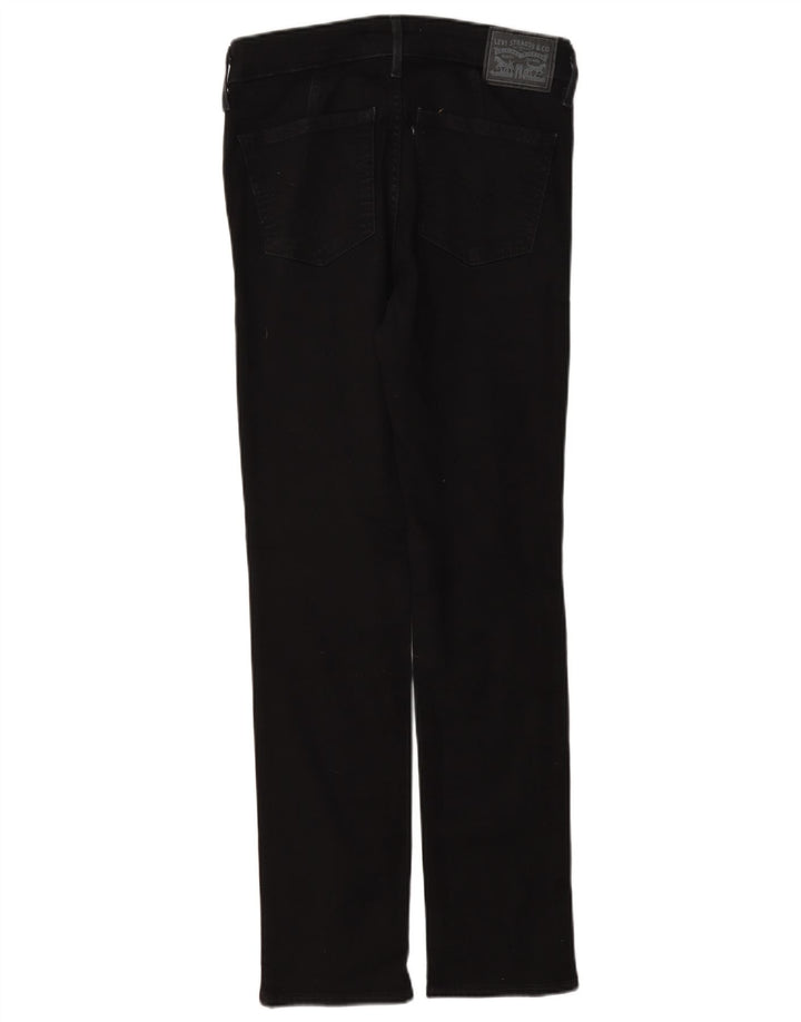 Levi's Dame 712 Slim Jeans W26 L30 Sort Bomuld