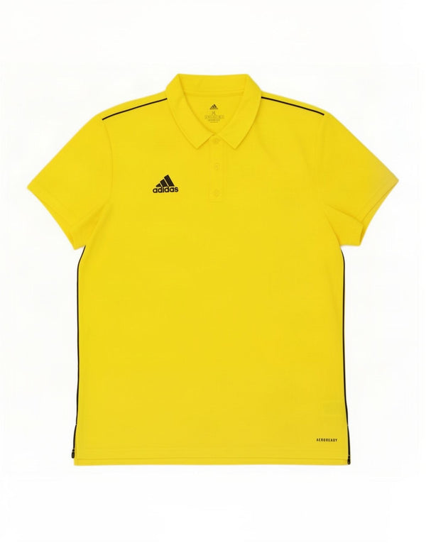 Adidas Aeroready Polo Shirt til mænd XL Gul Polyester