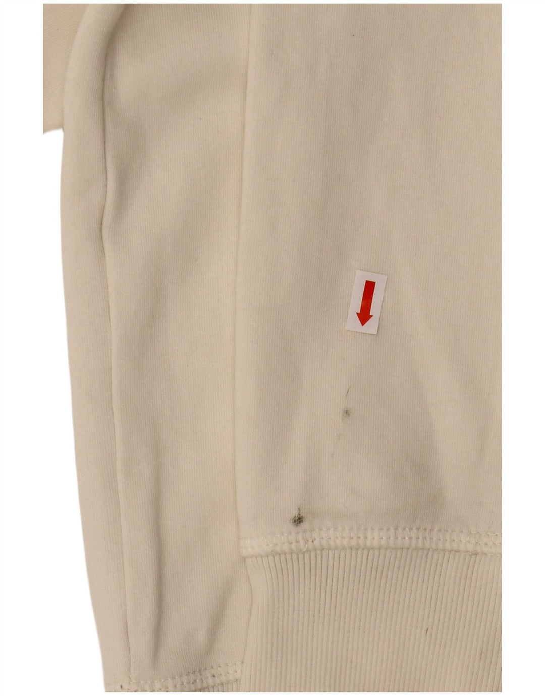 CHAMPION Grafisk hættetrøje til kvinder UK 14 Medium hvid bomuld