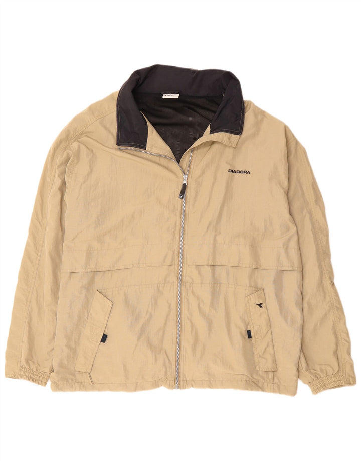 Diadora Regnjakke til mænd UK 42 XL Beige Polyamid