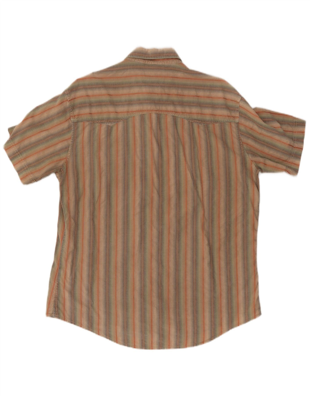 MARLBORO CLASSICS Kortærmet herreskjorte 2XL flerfarvet stribet bomuld