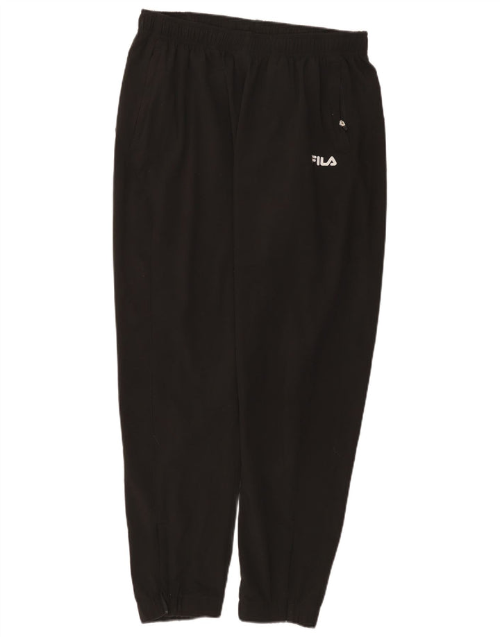 Fila Dame træningsdragt Bukser Joggers UK 16 Large Black Polyester