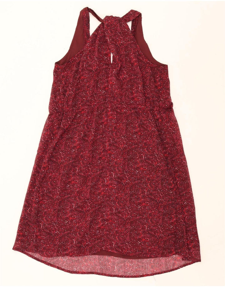 CONVERSE Womens Halter Dress UK 10 Small Burgundy Paisley Polyester Vintage Converse and Second-Hand Converse from Messina Hembry 