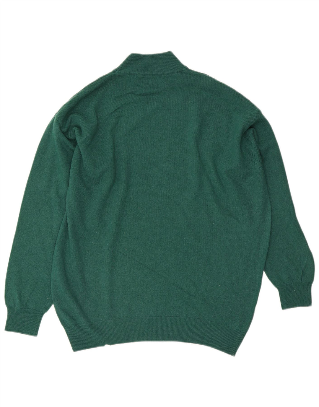 Sisley Herre Turtle Neck Jumper Sweater Large Green