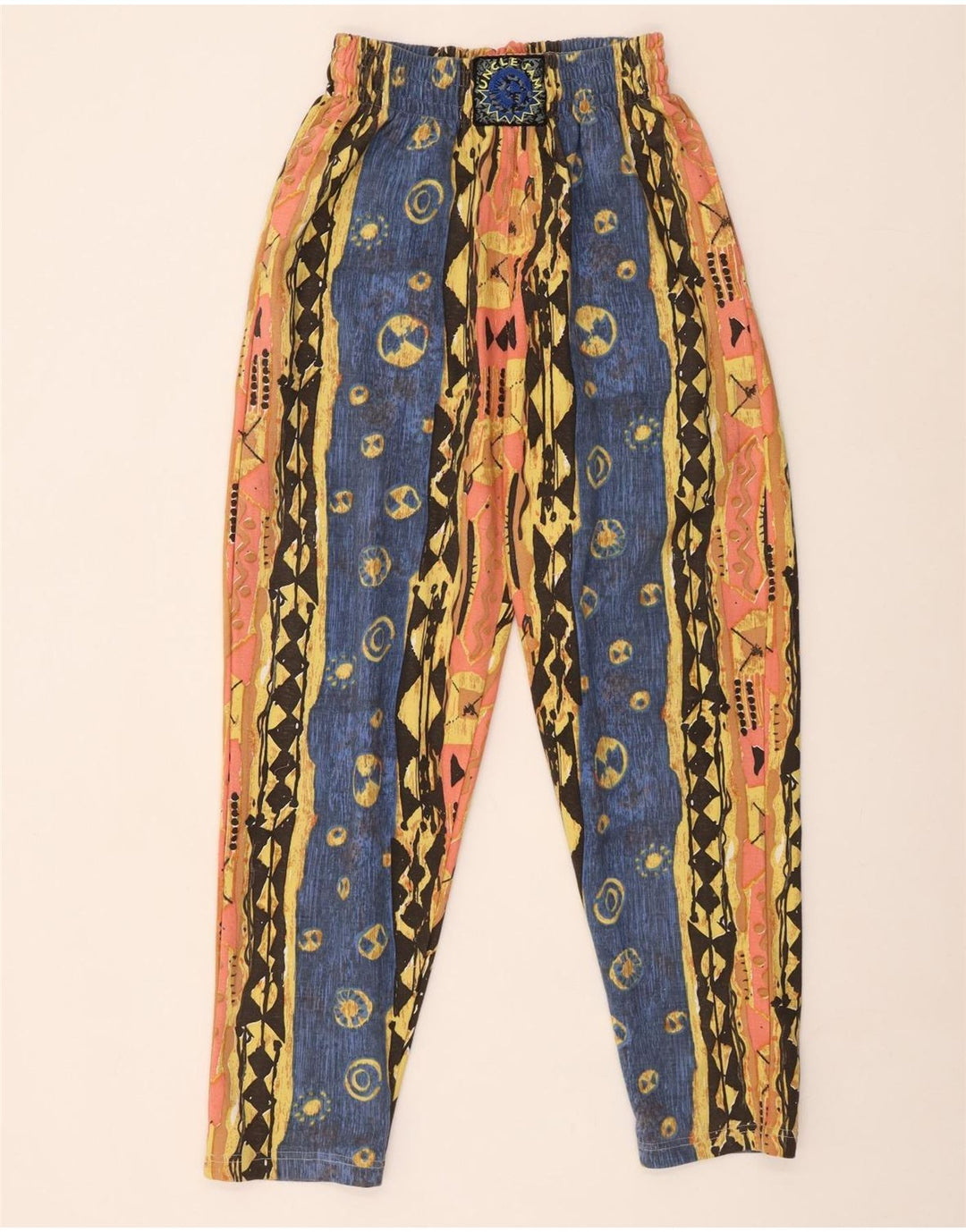 Uncle Sam kvinders højtaljede bukser Små W27 L29 flerfarvet bomuld