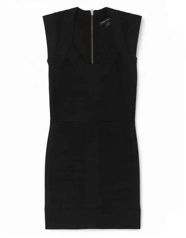 French Connection Womens Sheath Dress UK 8 Small Black Viscose