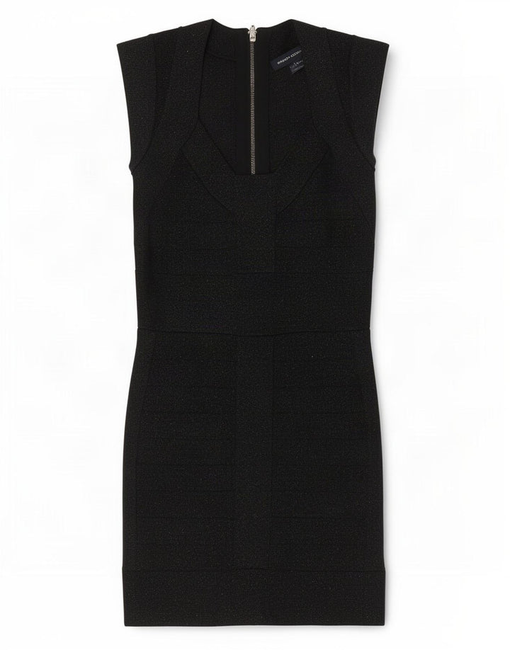 French Connection Womens Sheath Dress UK 8 Small Black Viscose