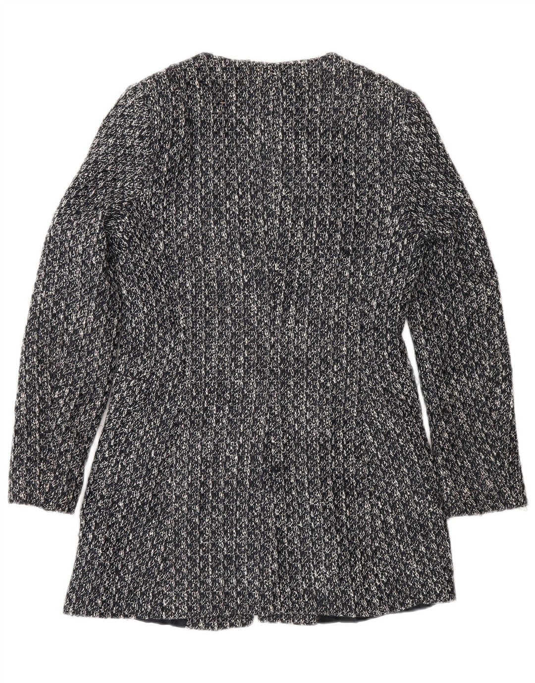 Zara Dame Blazer Jakke UK 12 Medium Grey Bomuld