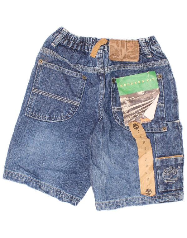 Timberland Boys Cargo Denim Shorts 2-3 år W22 Blå Bomuld
