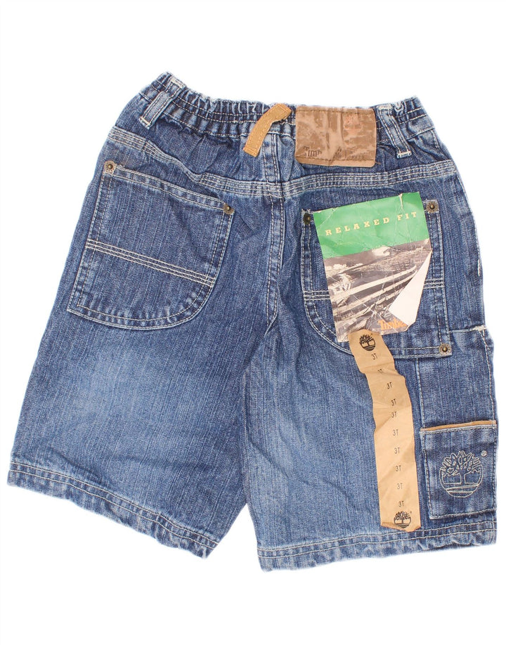 Timberland Boys Cargo Denim Shorts 2-3 år W22 Blå Bomuld