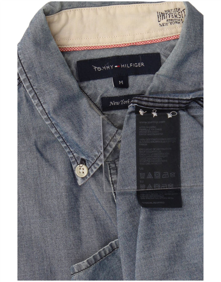 TOMMY HILFIGER Herre New York Fit skjorte Medium Blue Bomuld