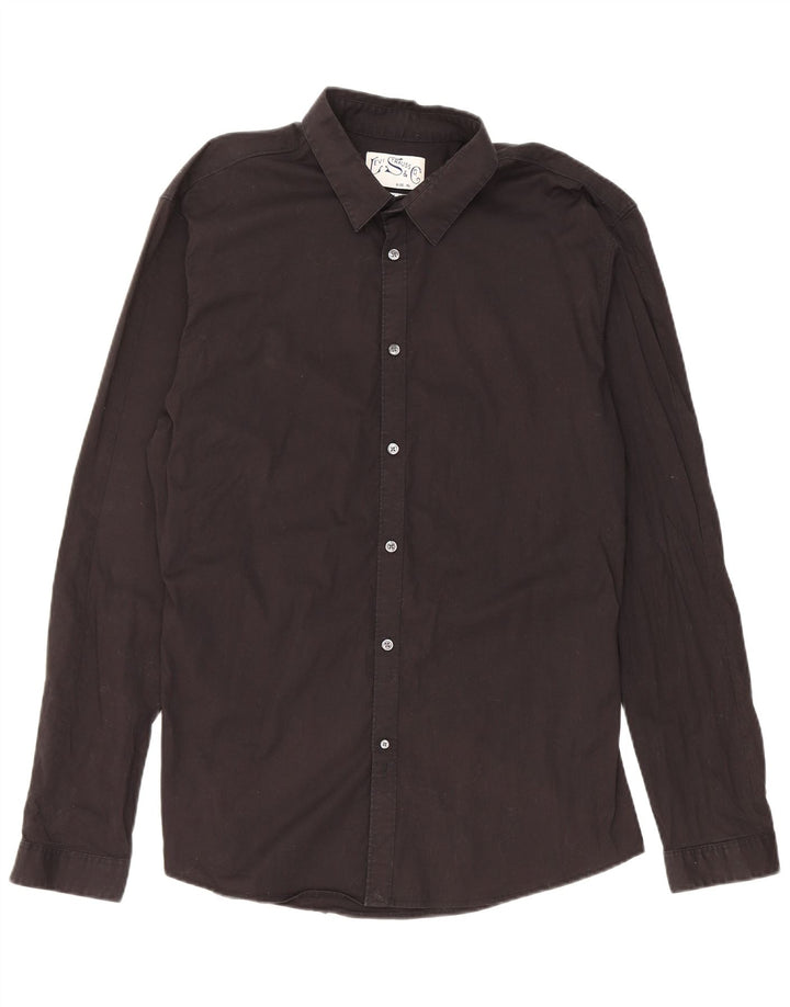 Levi's herre Slim Fit skjorte XL sort bomuld