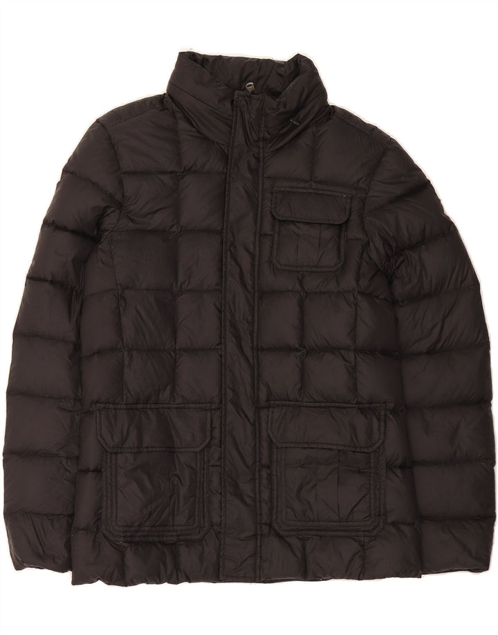 DOLOMITE Mens Padded Jacket UK 38 Medium Black Nylon Vintage Dolomite and Second-Hand Dolomite from Messina Hembry 
