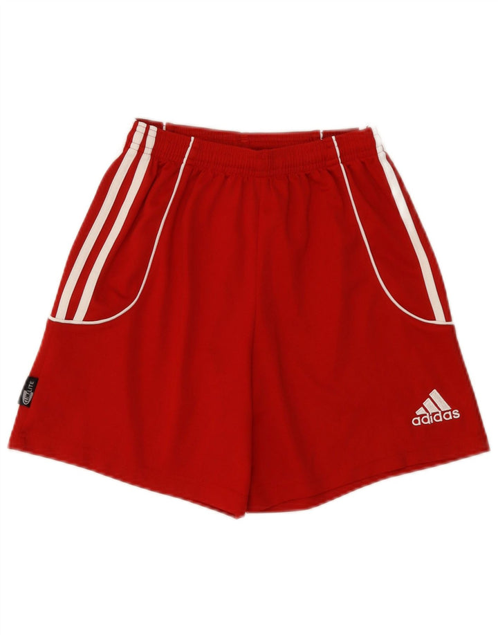 Adidas Boys Climalite Sportshorts 9-10 år XS Rød Polyester