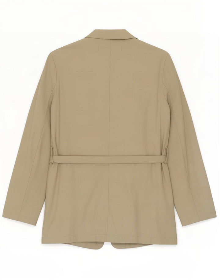 Zara Womens Blazer Jacket UK 10 Small Beige Viscose
