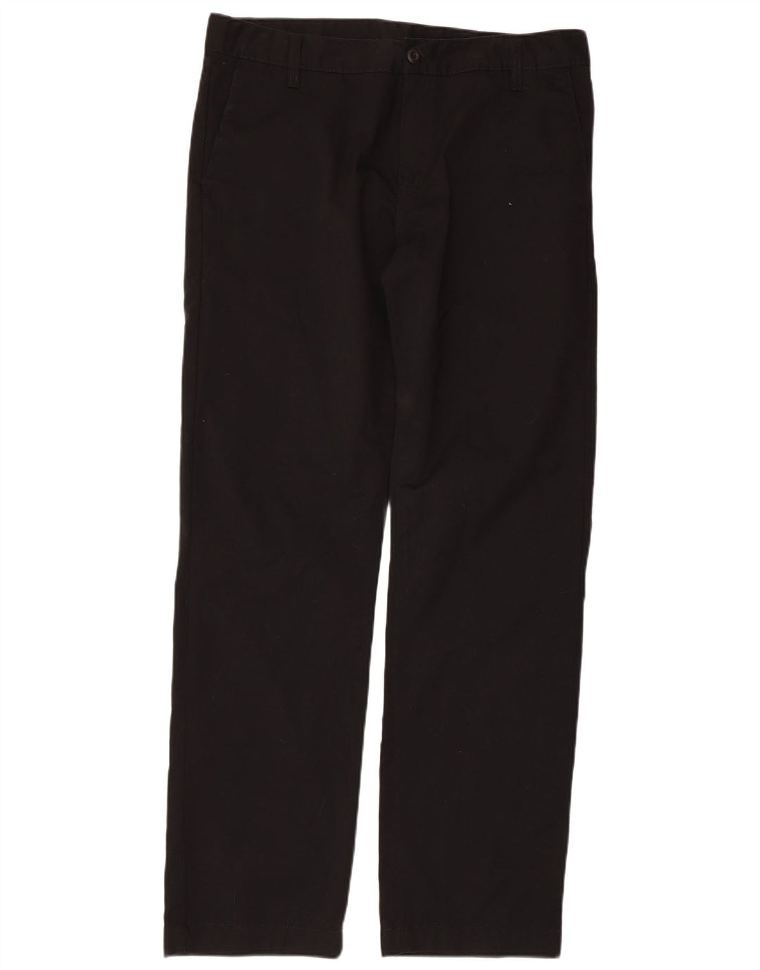 CARHARTT Straight Chino-bukser til mænd W34 L32 Sort bomuld