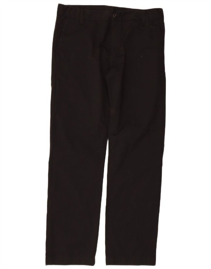 CARHARTT Straight Chino-bukser til mænd W34 L32 Sort bomuld