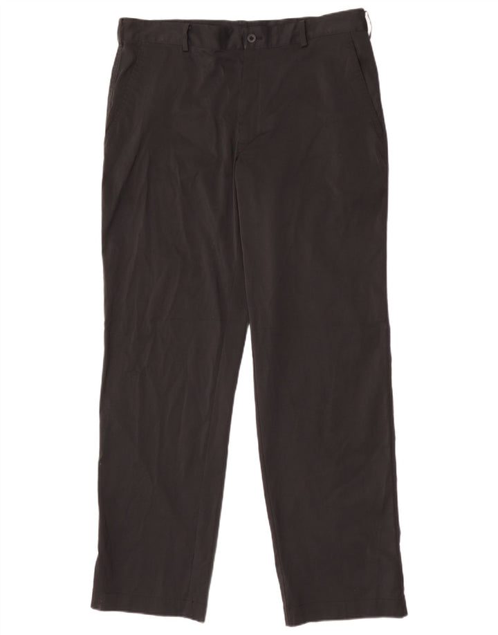 Nike Herre Dri Fit Straight Chino Bukser W34 L32 Sort Polyester