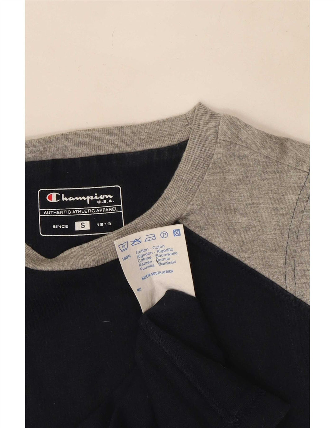 Champion Herre Grafisk Vest Top Lille Marineblå Colourblock Bomuld