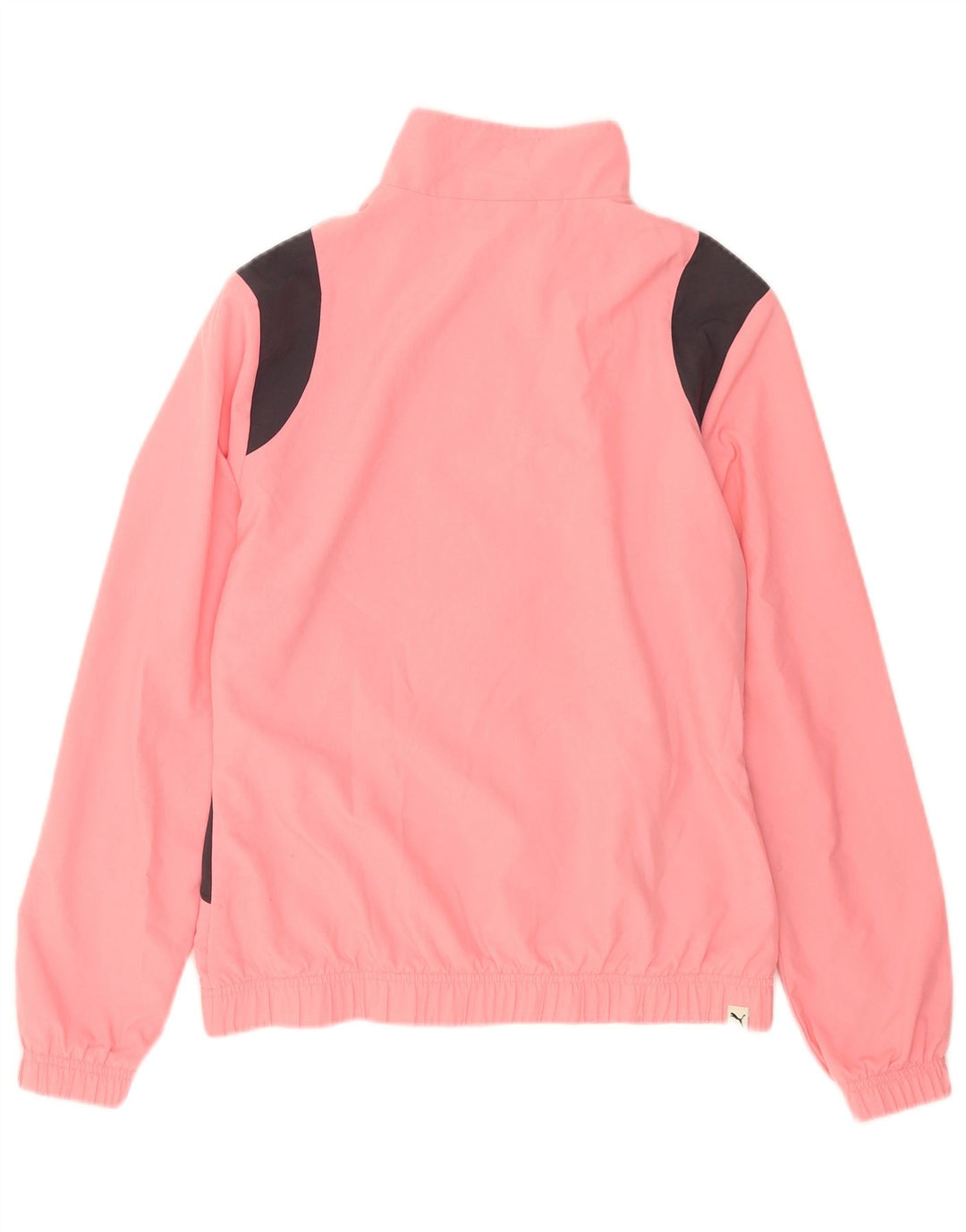 Puma træningsdragt topjakke til kvinder UK 14 Medium Pink Colourblock Polyester