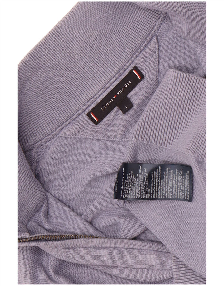 Tommy Hilfiger Herre Cardigan Sweater Stor Blå Bomuld