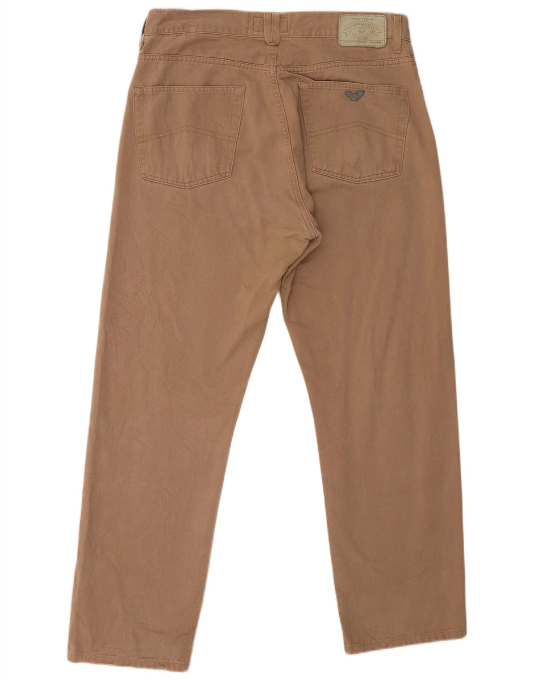 Armani Straight Casual Bukser til mænd W34 L28 Beige