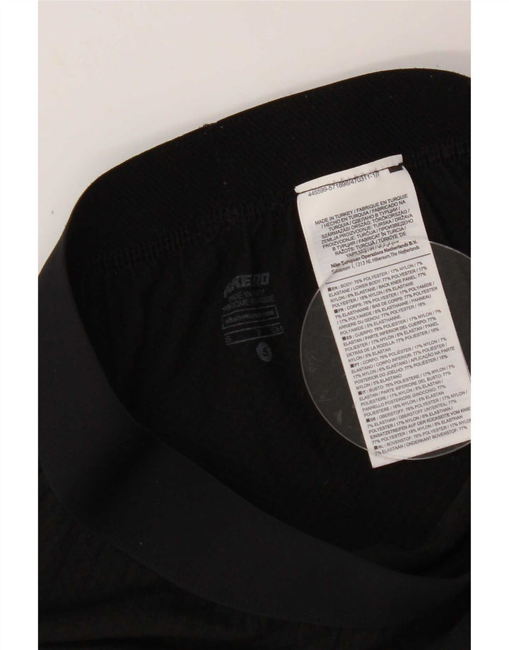 Nike Grafiske Leggings til kvinder UK 10 Lille sort polyester