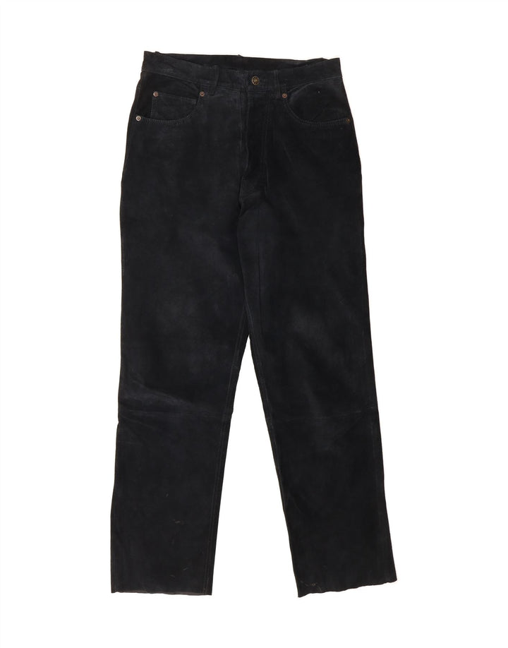 VINTAGE Womens Straight Casual Trousers W32 L31 Black Vintage Vintage and Second-Hand Vintage from Messina Hembry 